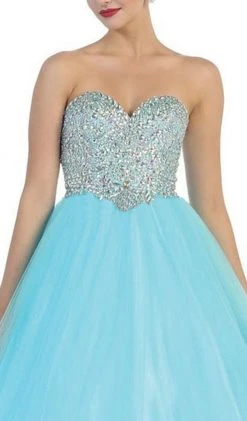 May Queen - Rhinestone Embellished Quinceanera Ballgown Formal Gowns