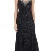 Formal Gowns May Queen - RQ-7209 Sequined V-neck Sheath Evening Gown 2 Formal Gowns May Queen - RQ-7209 Sequined V-neck Sheath Evening Gown