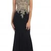 May Queen - RQ-7440 Embellished Queen Anne Sheath Evening Dress Formal Gowns