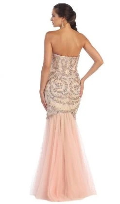 Formal Gowns May Queen - RQ7289 Strapless Sequined Embellished Evening Gown 13 Formal Gowns May Queen - RQ7289 Strapless Sequined Embellished Evening Gown