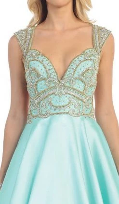 May Queen - RQ7392 Sleeveless Sequin Embellished Evening Ballgown Formal Gowns 11 May Queen - RQ7392 Sleeveless Sequin Embellished Evening Ballgown Formal Gowns