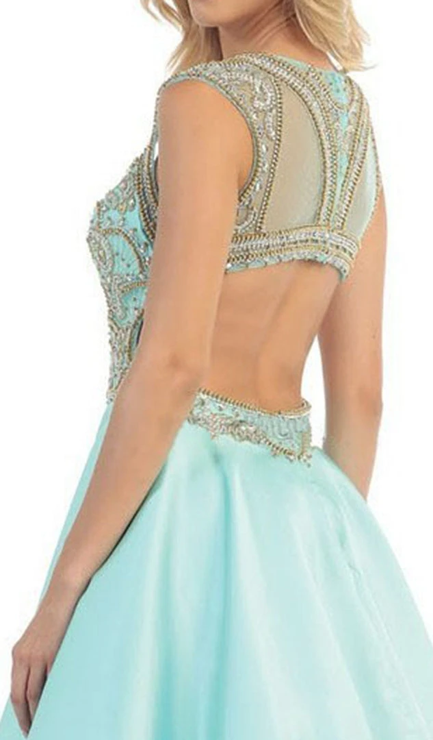 May Queen - RQ7392 Sleeveless Sequin Embellished Evening Ballgown Formal Gowns 8 May Queen - RQ7392 Sleeveless Sequin Embellished Evening Ballgown Formal Gowns