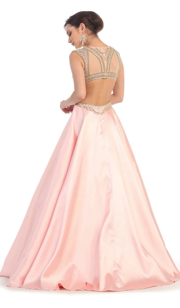 May Queen - RQ7392 Sleeveless Sequin Embellished Evening Ballgown Formal Gowns 4 May Queen - RQ7392 Sleeveless Sequin Embellished Evening Ballgown Formal Gowns