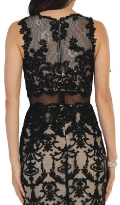 May Queen - RQ7460 Sleeveless Embellished Lace Sheath Evening Gown 11 May Queen - RQ7460 Sleeveless Embellished Lace Sheath Evening Gown