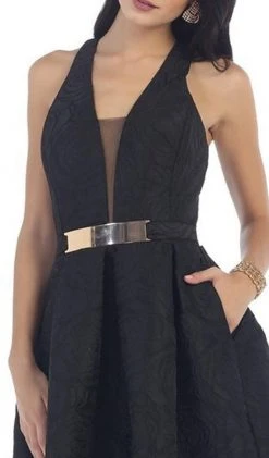 May Queen - RQ7474 Halter Neck High Low Satin Formal Gown Formal Gowns 10 May Queen - RQ7474 Halter Neck High Low Satin Formal Gown Formal Gowns