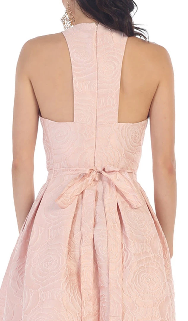 May Queen - RQ7474 Halter Neck High Low Satin Formal Gown Formal Gowns 7 May Queen - RQ7474 Halter Neck High Low Satin Formal Gown Formal Gowns