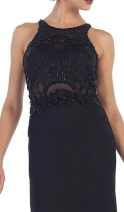 May Queen - RQ7475 Sleeveless Embellished Jersey Evening Gown Formal Gowns 12 May Queen - RQ7475 Sleeveless Embellished Jersey Evening Gown Formal Gowns