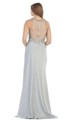 May Queen - RQ7475 Sleeveless Embellished Jersey Evening Gown Formal Gowns 15 May Queen - RQ7475 Sleeveless Embellished Jersey Evening Gown Formal Gowns