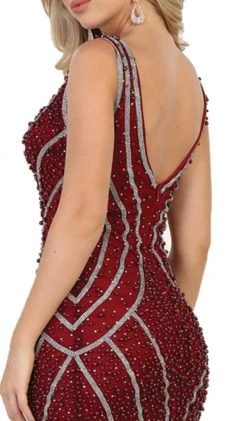 Formal Gowns May Queen - RQ7511 Sleeveless Embellished Mesh Evening Gown 11 Formal Gowns May Queen - RQ7511 Sleeveless Embellished Mesh Evening Gown