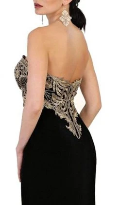 Formal Gowns May Queen - RQ7540 Embroidered Sweetheart Sheath Prom Dress