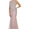 May Queen - RQ7551 Embellished Illusion Jewel Sheath Gown - 1 Pc Mauve In Size 8 Available 2 May Queen - RQ7551 Embellished Illusion Jewel Sheath Gown - 1 Pc Mauve In Size 8 Available
