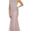 May Queen - RQ7551 Embellished Illusion Jewel Sheath Prom Gown 2 May Queen - RQ7551 Embellished Illusion Jewel Sheath Prom Gown