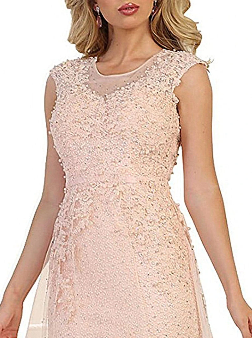 May Queen - RQ7556 Embellished Illusion Jewel Fitted Evening Gown 5 May Queen - RQ7556 Embellished Illusion Jewel Fitted Evening Gown