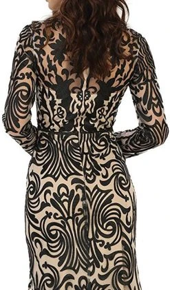 Formal Gowns May Queen - RQ7577 Long Sleeve Embroidered Evening Gown