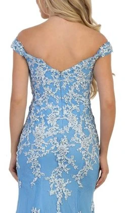 May Queen - RQ7593 Off-Shoulder Bead Embellished Sheath Prom Gown Formal Gowns 13 May Queen - RQ7593 Off-Shoulder Bead Embellished Sheath Prom Gown Formal Gowns