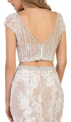 May Queen - RQ7611 Two Piece Lace Applique Mermaid Dress 11 May Queen - RQ7611 Two Piece Lace Applique Mermaid Dress