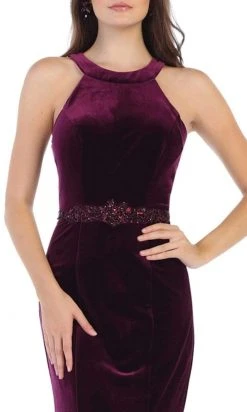 May Queen - RQ7652 Fitted Jewel Sheath Evening Dress