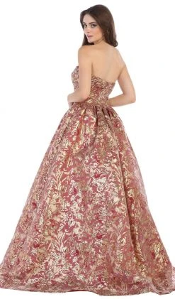 May Queen - RQ7653 Two Tone Strapless Sweetheart Ballgown