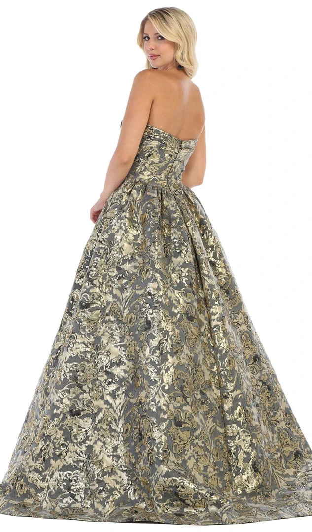 May Queen - RQ7653 Two Tone Strapless Sweetheart Ballgown 6 May Queen - RQ7653 Two Tone Strapless Sweetheart Ballgown