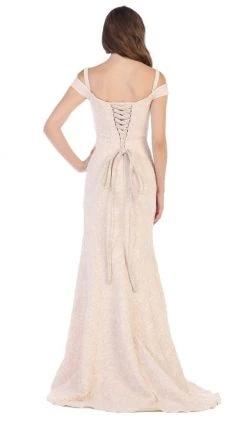 May Queen - RQ7663 Off-Shoulder Trumpet Dress With High Slit 10 May Queen - RQ7663 Off-Shoulder Trumpet Dress With High Slit