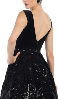 Formal Gowns May Queen - RQ7674 Embellished Plunging V-neck Ballgown 12 Formal Gowns May Queen - RQ7674 Embellished Plunging V-neck Ballgown