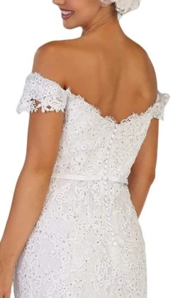 Formal Gowns May Queen - RQ7691 Embellished Off-Shoulder Trumpet Dress 9 Formal Gowns May Queen - RQ7691 Embellished Off-Shoulder Trumpet Dress