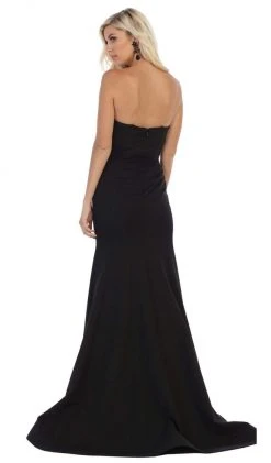 May Queen - RQ7703 Strapless Sweetheart Trumpet Evening Dress
