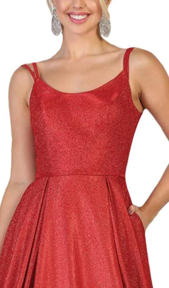 Formal Gowns May Queen - RQ7726 Scoop Pleated A-Line Evening Gown 4 Formal Gowns May Queen - RQ7726 Scoop Pleated A-Line Evening Gown