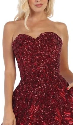 May Queen - RQ7728 Embellished Sweetheart Ballgown Formal Gowns