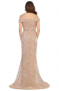 May Queen - RQ7799 Embellished Off-Shoulder Trumpet Dress Formal Gowns