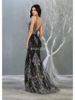 May Queen - RQ7843 Fully Embellished V-Neck Mermaid Dress Formal Gowns 5 May Queen - RQ7843 Fully Embellished V-Neck Mermaid Dress Formal Gowns