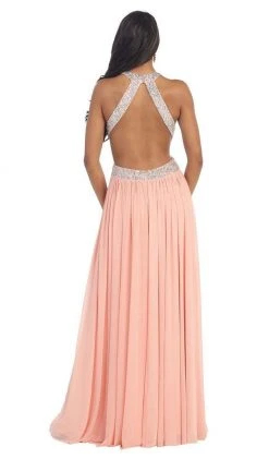 Formal Gowns May Queen - Ruched Halter A-Line Evening Gown 11 Formal Gowns May Queen - Ruched Halter A-Line Evening Gown
