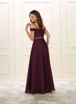 May Queen - Ruched Off Shoulder Bridal Dress MQ-1515 - 1 Pc Hunter Green In Size 8 Available