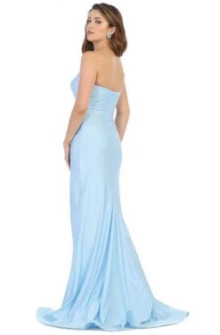 May Queen - Ruched Sweetheart Draping High Slit Dress MQ1718 - 1 Pc Mauve In Size 6 Available Formal Gowns 12 May Queen - Ruched Sweetheart Draping High Slit Dress MQ1718 - 1 Pc Mauve In Size 6 Available Formal Gowns