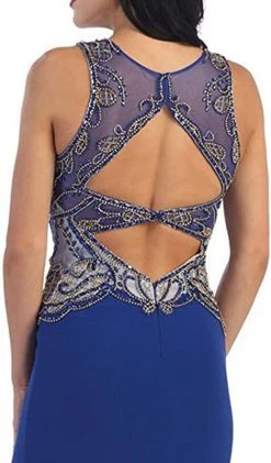 May Queen - Sleeveless Beaded Illusion Prom Gown 9 May Queen - Sleeveless Beaded Illusion Prom Gown