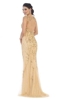 Formal Gowns May Queen - Sleeveless Beaded Lace Sheath Evening Gown 13 Formal Gowns May Queen - Sleeveless Beaded Lace Sheath Evening Gown