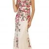 May Queen - Sleeveless Floral Embroidered Evening Dress Formal Gowns 1 May Queen - Sleeveless Floral Embroidered Evening Dress Formal Gowns