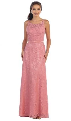 May Queen - Sleeveless Floral Evening Dress 11 May Queen - Sleeveless Floral Evening Dress