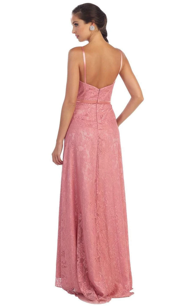 May Queen - Sleeveless Floral Evening Dress 6 May Queen - Sleeveless Floral Evening Dress