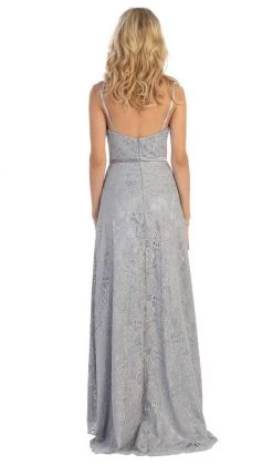 May Queen - Sleeveless Floral Evening Dress 15 May Queen - Sleeveless Floral Evening Dress