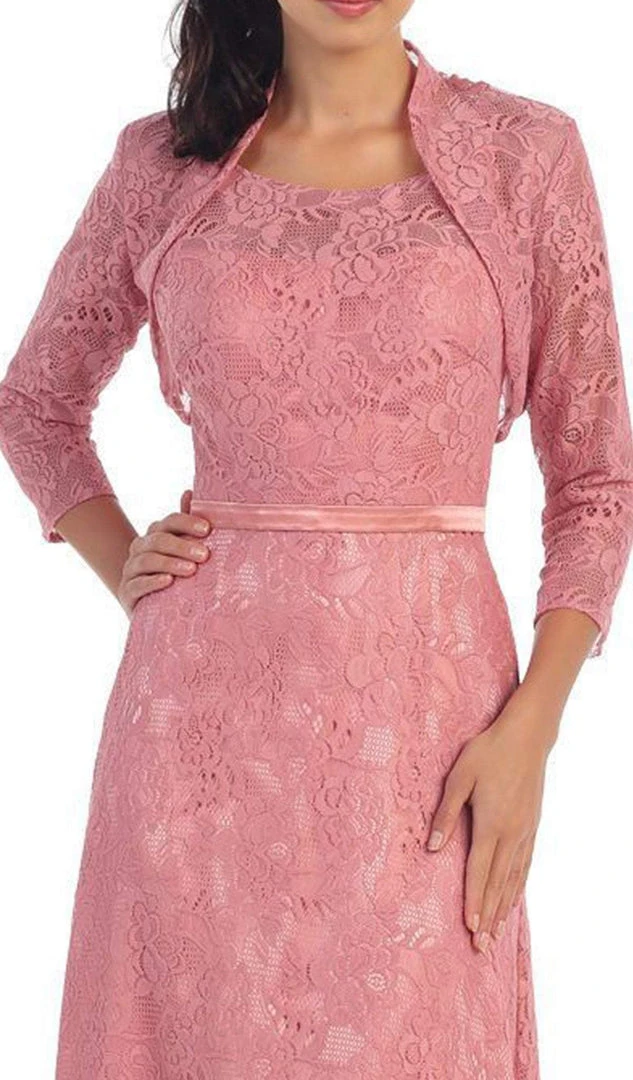 May Queen - Sleeveless Floral Evening Dress 4 May Queen - Sleeveless Floral Evening Dress