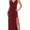 May Queen - Sleeveless Pleated High Front Slit A-Line Dress MQ1469 Formal Gowns 1 May Queen - Sleeveless Pleated High Front Slit A-Line Dress MQ1469 Formal Gowns