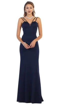 Formal Gowns May Queen - Sleeveless V-neck Sheath Evening Dress 17 Formal Gowns May Queen - Sleeveless V-neck Sheath Evening Dress