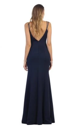 Formal Gowns May Queen - Sleeveless V-neck Sheath Evening Dress 18 Formal Gowns May Queen - Sleeveless V-neck Sheath Evening Dress