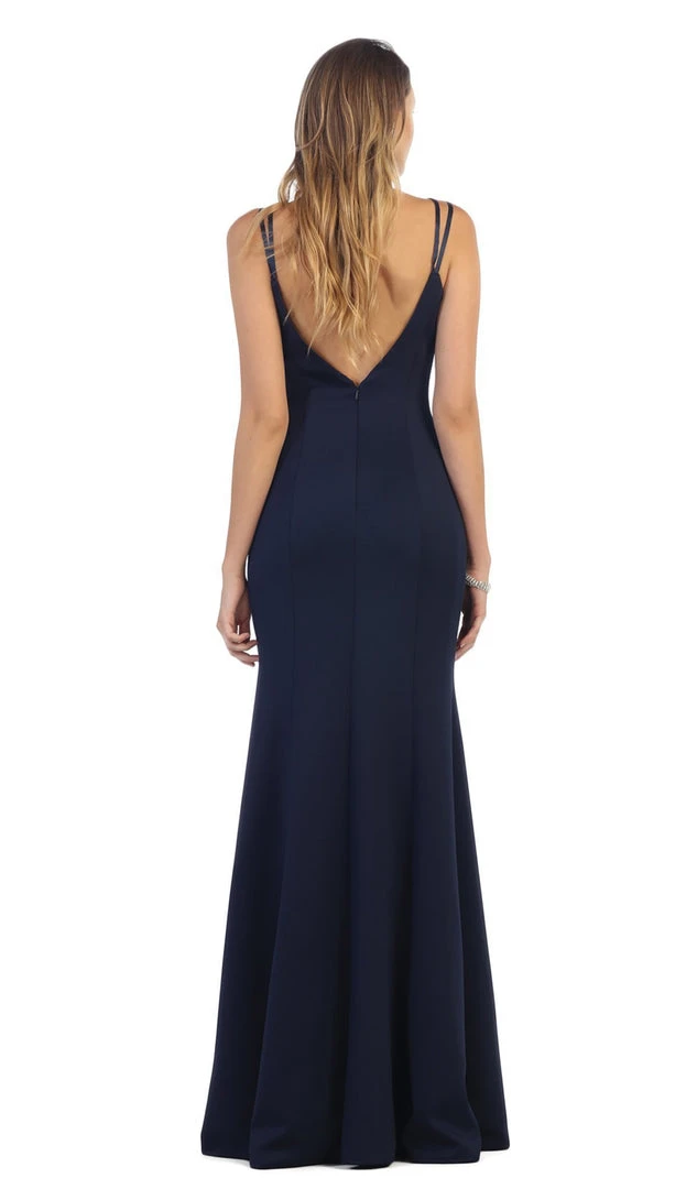 Formal Gowns May Queen - Sleeveless V-neck Sheath Evening Dress 8 Formal Gowns May Queen - Sleeveless V-neck Sheath Evening Dress