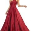 May Queen - Spaghetti Straps Corset Back Long Satin Gown MQ1678 Formal Gowns 1 May Queen - Spaghetti Straps Corset Back Long Satin Gown MQ1678 Formal Gowns