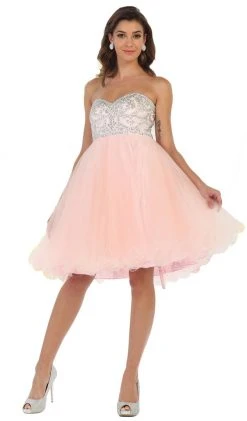 May Queen - Strapless Sweetheart A-line Cocktail Dress