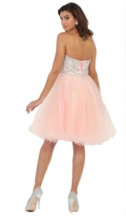 May Queen - Strapless Sweetheart A-line Cocktail Dress