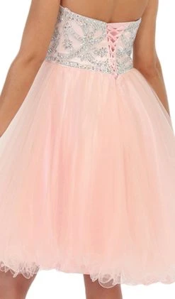 May Queen - Strapless Sweetheart A-line Cocktail Dress