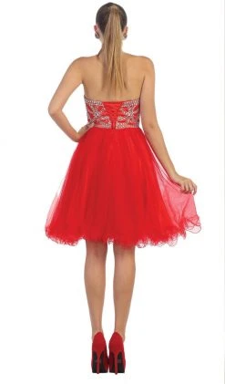 May Queen - Strapless Sweetheart A-line Cocktail Dress